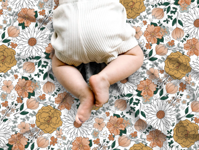 Muslin_Double_Gaze_Kwiatki_Vintage